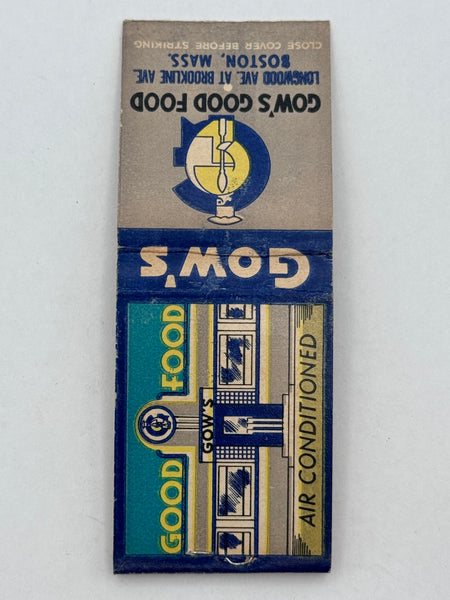 "Gow’s" Boston, MA Vintage Feature Matchbook