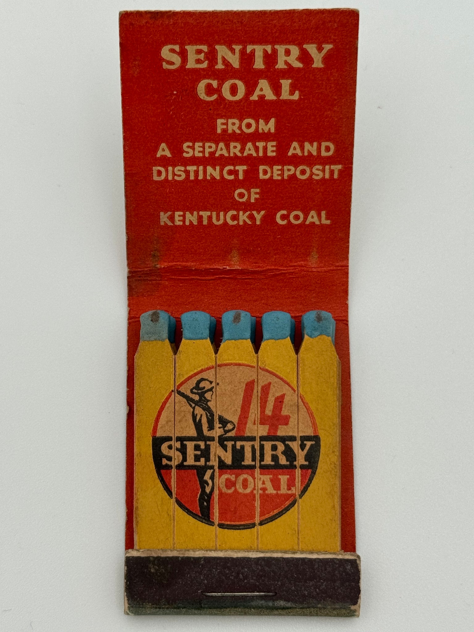 "Southern Coal Company Inc./ Sentry Coal" Chicago, IL Vintage Feature Matchbook -B