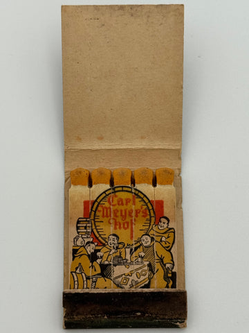 "Carl Meyer’s Hof" Buffalo, NY Vintage Feature Matchbook