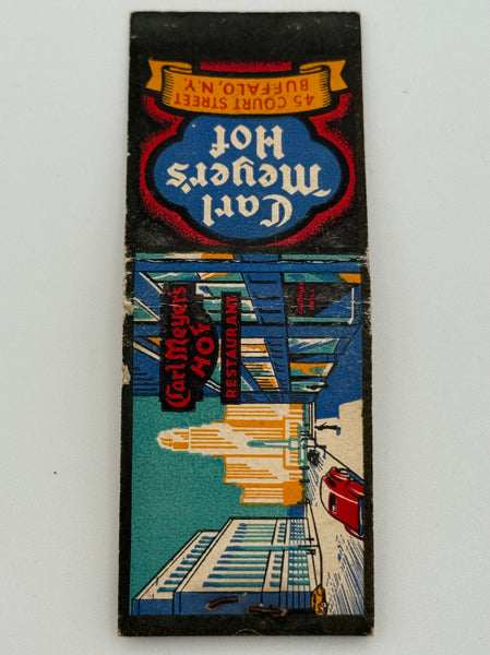 "Carl Meyer’s Hof" Buffalo, NY Vintage Feature Matchbook