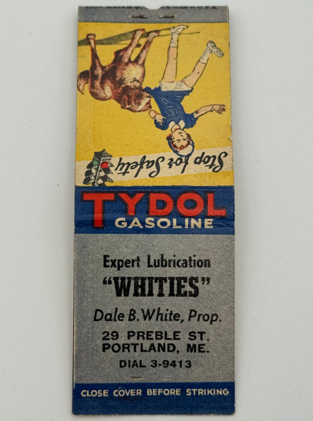 "White’s / Tydol Gasoline" Portland, ME Vintage Feature Matchbook
