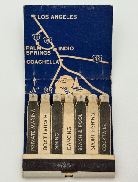 "Salton Bay Yacht Club" Salton City, CA Vintage Feature Matchbook