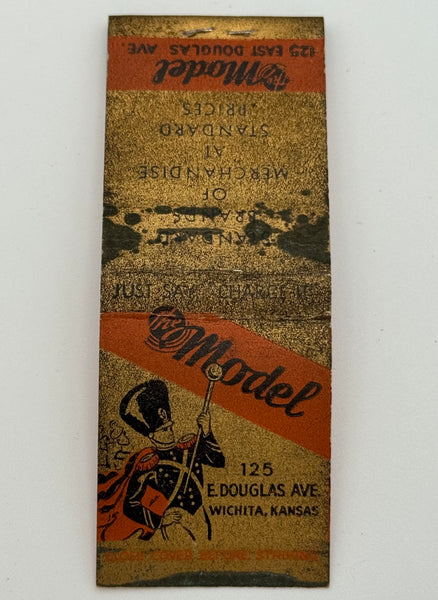 "The Model" Wichita, KS Vintage Feature Matchbook