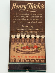 "Henry Thiele’s" Portland, OR Vintage Feature Matchbook
