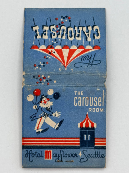 "The Carousel Room / Hotel Mayflower" Seattle, WA Vintage Feature Matchbook