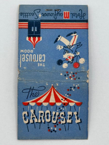 "The Carousel Room / Hotel Mayflower" Seattle, WA Vintage Feature Matchbook
