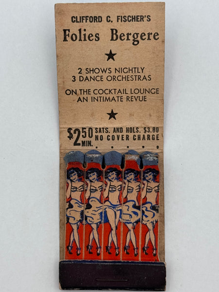 "French Casino" NYC, NY Vintage Feature Matchbook