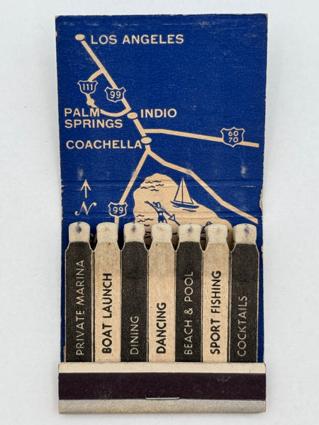 "Salton Bay Yacht Club" Salton City, CA Vintage Feature Matchbook