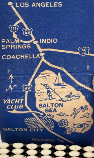 "Salton Bay Yacht Club" Salton City, CA Vintage Feature Matchbook