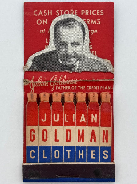"The Julian Goldman Store" Indiana Harbor, IN Vintage Feature Matchbook w/ a Pop-Up Display!