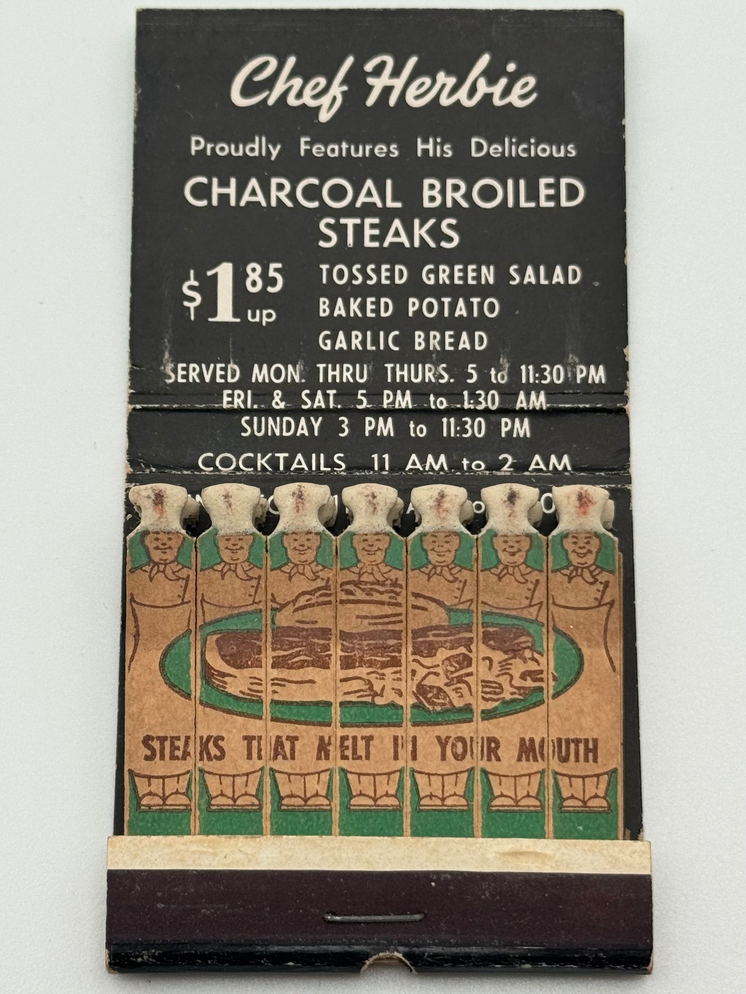 "Blarney Stone Restaurant" Vintage Feature Matchbook