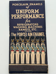 "The Porcelain Enamel & Manufacturing Co." Vintage Feature Matchbook