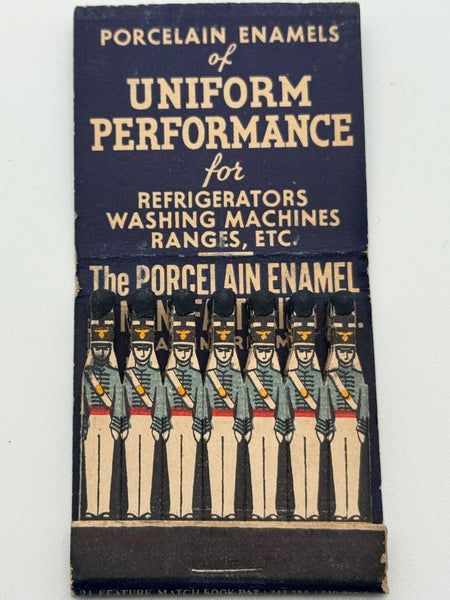 "The Porcelain Enamel & Manufacturing Co." Vintage Feature Matchbook