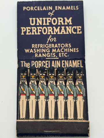 "The Porcelain Enamel & Manufacturing Co." Vintage Feature Matchbook