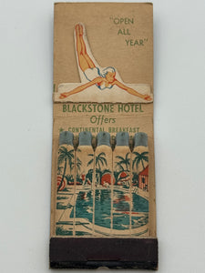 "Blackstone Hotel" Miami Beach, FL Vintage Feature Matchbook w/ a Pop-Up!