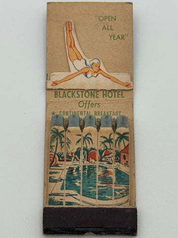 "Blackstone Hotel" Miami Beach, FL Vintage Feature Matchbook w/ a Pop-Up!