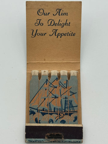 "Plymouth Restaurant" Mountain Lakes, NJ  Vintage Feature Matchbook
