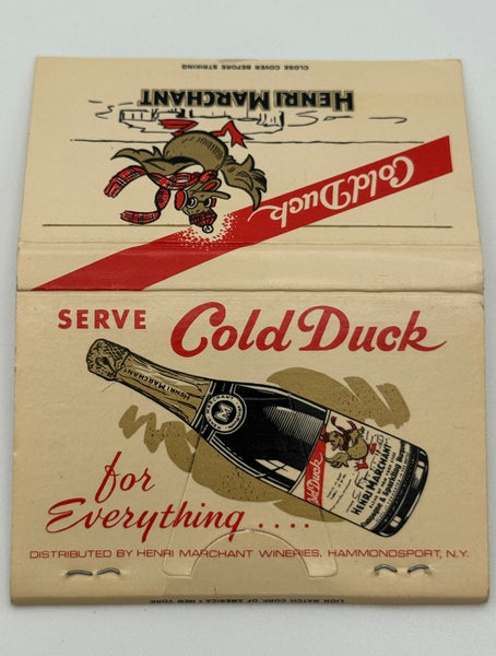 "Cold Duck" Vintage Feature Matchbook