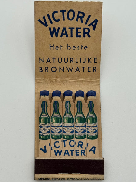 "Victoria Water" Vintage Feature Matchbook B