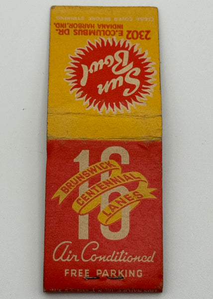 "Sun Bowl" Indiana Harbor, IN Vintage Feature Matchbook