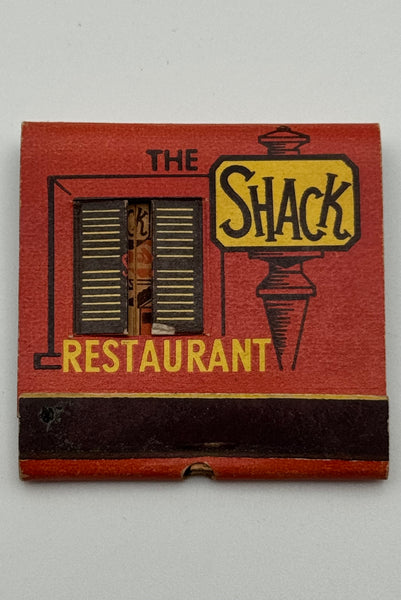 "The Shack Restaurant" Hollywood, CA Vintage Feature Matchbook w/ Knot Hole!