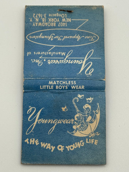 "Youngwear Inc." Vintage Feature Matchbook
