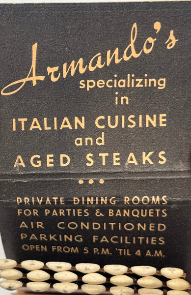 "Armando’s" Chicago, IL Vintage Feature Matchbook
