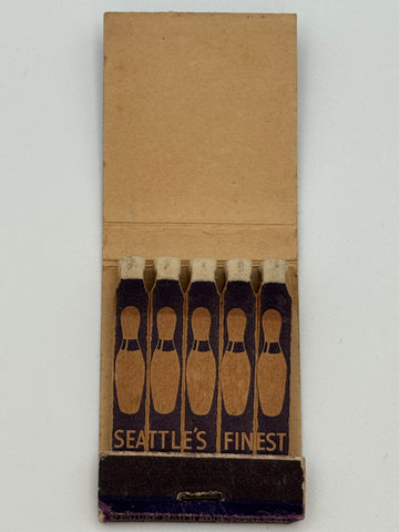 "Seattle Bowling Recreation" Seattle, WA Vintage Feature Matchbook -2