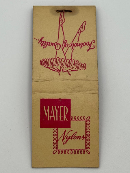 "Mayer Nylon’s" Vintage Feature Matchbook