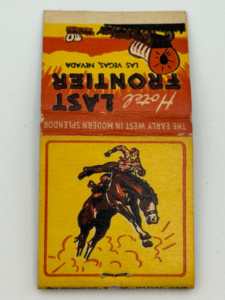 "Hotel Last Frontier" Las Vegas, NV Vintage Feature Matchbook -3
