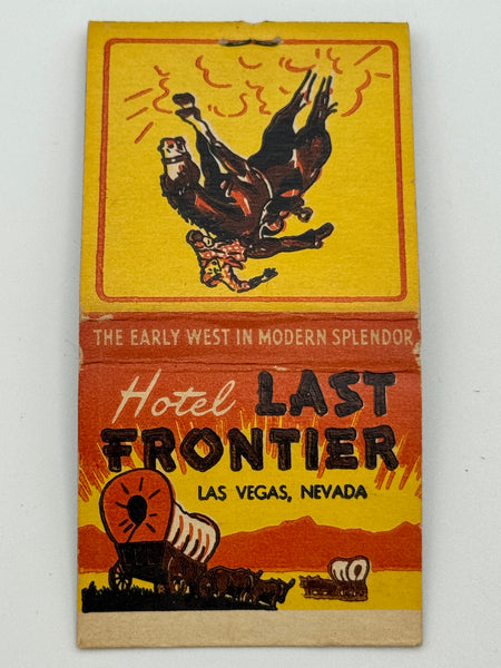 "Hotel Last Frontier" Las Vegas, NV Vintage Feature Matchbook -3