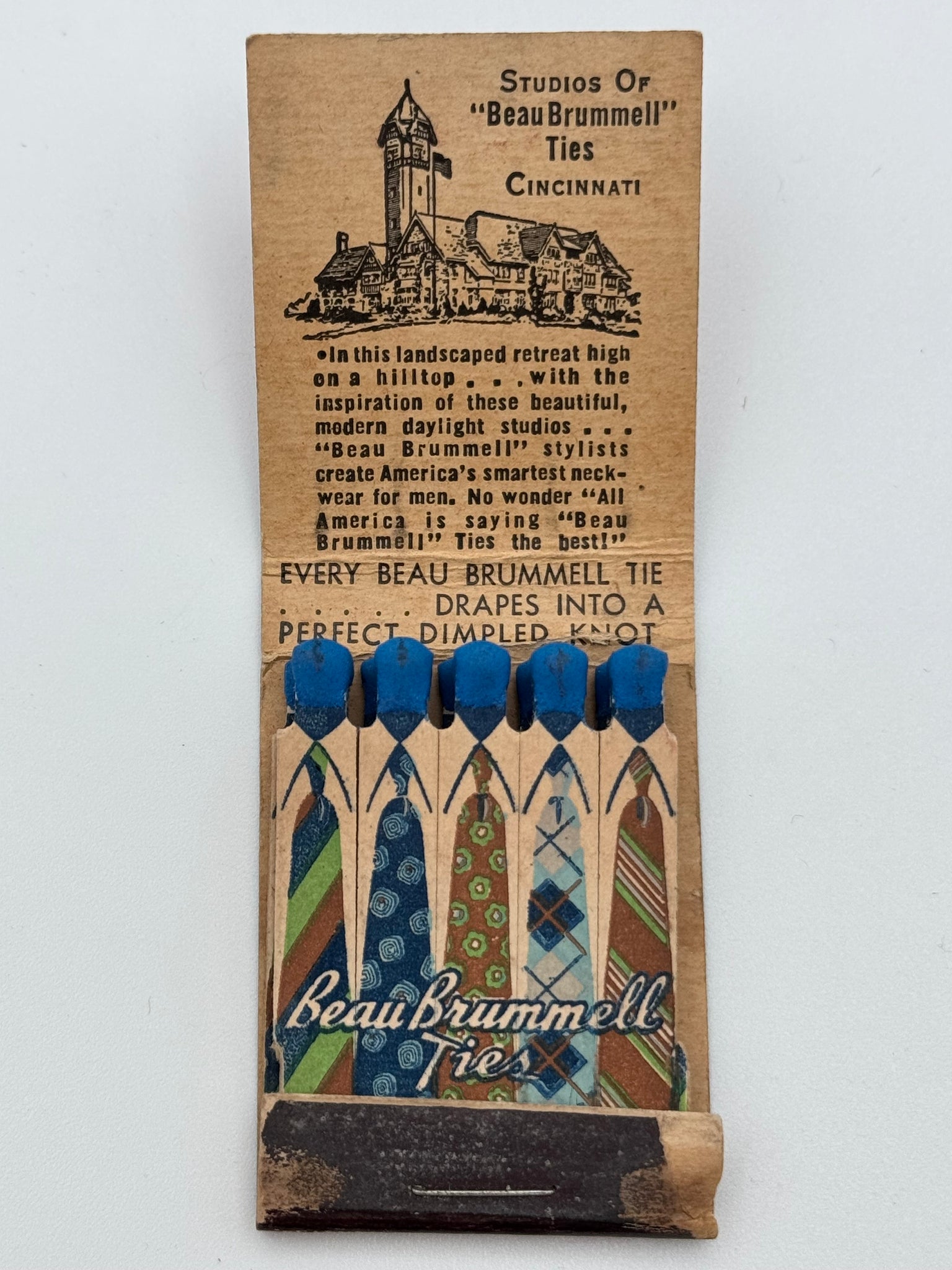 "Beau Brummell" Vintage Feature Matchbook