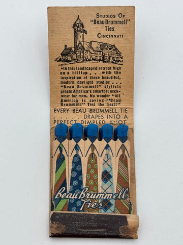 "Beau Brummell" Vintage Feature Matchbook