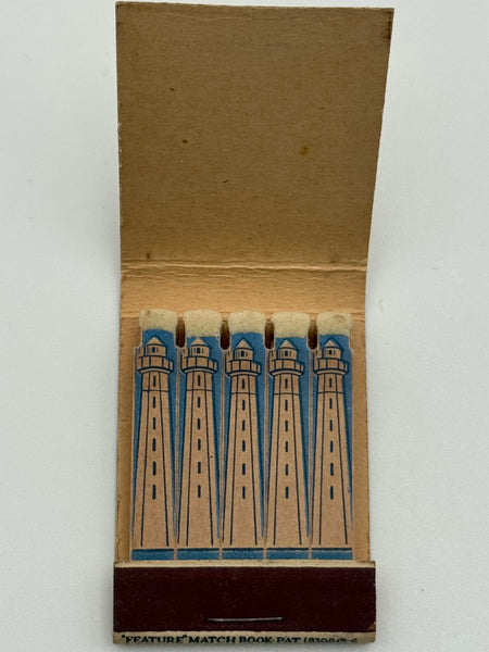 "The Lighthouse Inn" New London, CT Vintage Feature Matchbook B