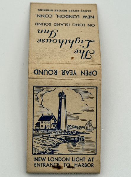 "The Lighthouse Inn" New London, CT Vintage Feature Matchbook B