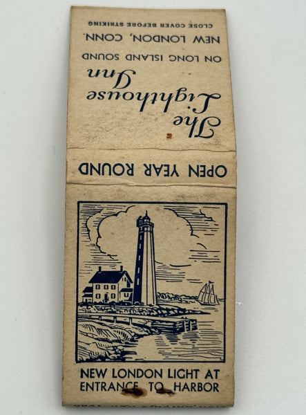 "The Lighthouse Inn" New London, CT Vintage Feature Matchbook