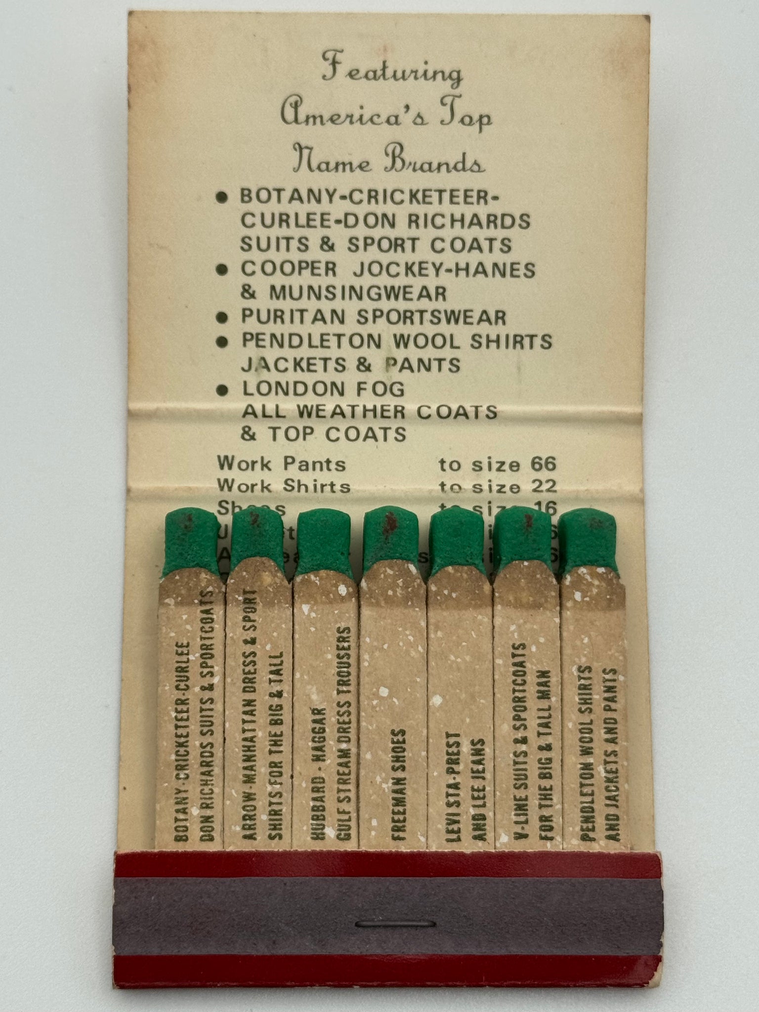 "Frank Lockage" Muskegon Heights, MI Vintage Feature Matchbook