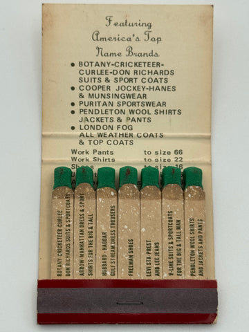 "Frank Lockage" Muskegon Heights, MI Vintage Feature Matchbook