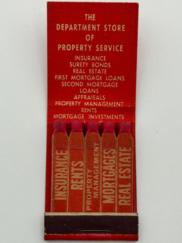 "The Investors Mortgage Co." Bridgeport, CT Vintage Feature Matchbook