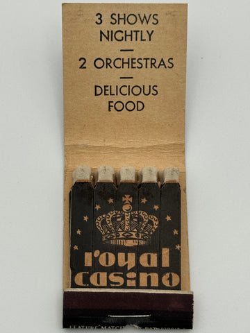 "Royal Casino" New York City, NY Vintage Feature Matchbook