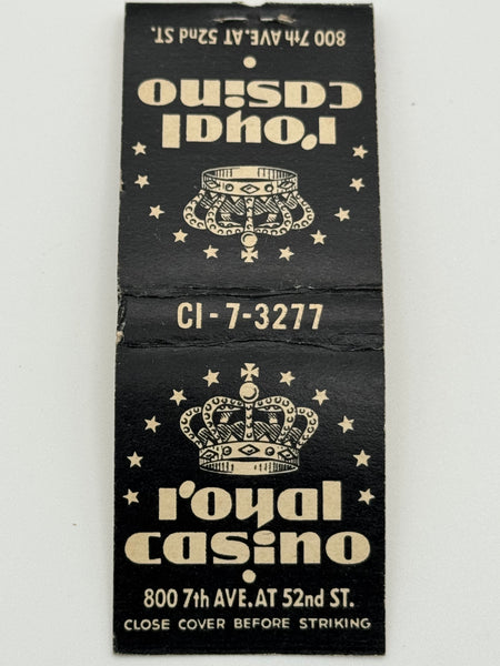 "Royal Casino" New York City, NY Vintage Feature Matchbook