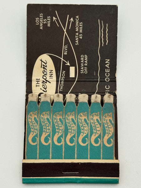 "The Pierpont Inn / 8 Bells" Ventura, CA Vintage Feature Matchbook