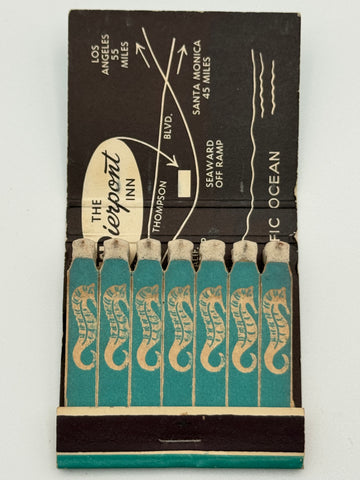 "The Pierpont Inn / 8 Bells" Ventura, CA Vintage Feature Matchbook