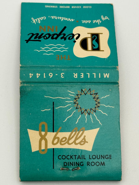 "The Pierpont Inn / 8 Bells" Ventura, CA Vintage Feature Matchbook