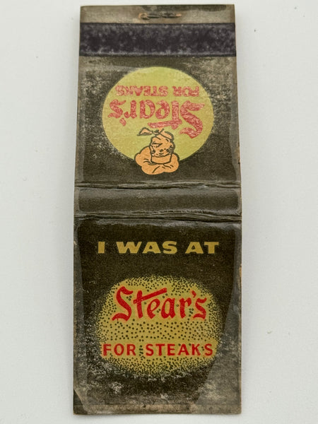 "Stear's" Beverly Hills, CA Vintage Feature Matchbook