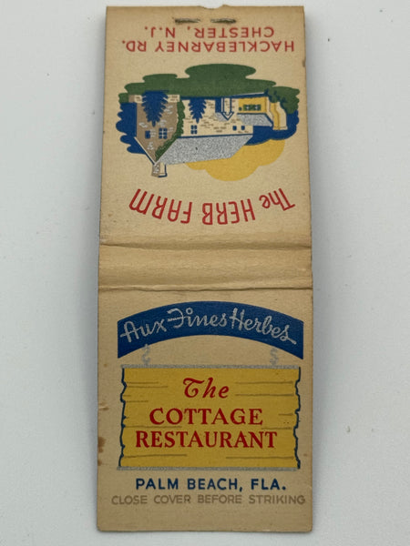 "The Herb Farm" Chester, NJ Vintage Feature Matchbook