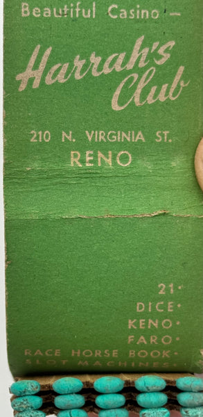"Harrah’s Club / BINGO" Reno, NV Vintage Feature Matchbook B