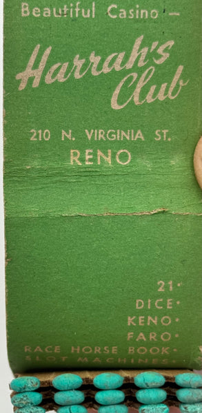 "Harrah’s Club / BINGO" Reno, NV Vintage Feature Matchbook