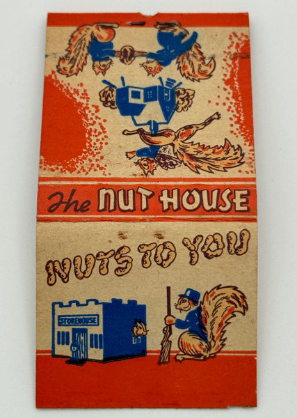 "The Nut House" Sioux City, IA Vintage Feature Matchbook