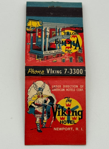 "The Viking Hotel" Newport, RI Vintage Feature Matchbook